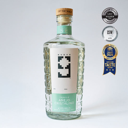 Tequila 9 Cristalino - 100% Agave, 500ml | 38% Vol.